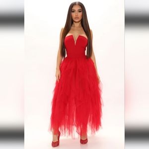 Fashion Nova Caught My Eye Tube Maxi Dress
